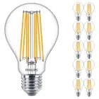 Multipack 10x Philips Corepro LED Glühbirne E27 Birne Klar 17W 2452lm - 827 Extra Warmweiß | Ersatz für 150W