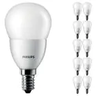 Multipack 10x Philips Corepro LED Lustre E14 Kugel Matt 2.8W 250lm - 827 Extra Warmweiß | Ersatz für 25W