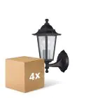 Multipack 4x D'Lite Wandleuchte Helora Schwarz | IP44 - Geeignet für 1x E27