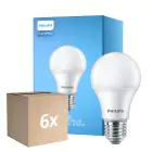 Multipack 6x Philips Corepro LED Glühbirne E27 Birne Matt 10W 1055lm - 827 Extra Warmweiß | Ersatz für 75W
