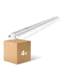 Multipack 4x Noxion Deckenleuchte Click Reflektor V2 LED T8 | Geeignet für 2x 150cm LED Röhre