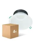 Multipack 4x Philips LED Downlight Coreline DN142B Aluminium Weiß 19.2W 2300lm 60D - 840 Kaltweiß | Ausschnitt 200mm - IP20 - Weiß Reflektor