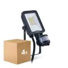 Multipack 4x Philips LED-Scheinwerfer Ledinaire BVP167 10W 1200lm 110D - 830-840-865 CCT | IP65 - Bewegungs- und Lichtsensor - Symmetrisch