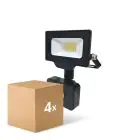 Multipack 4x Noxion LED-Scheinwerfer Beamy G3 10W 1100lm 100D - 840 Kaltweiß | IP44 - Bewegungs- und Lichtsensor - Symmetrisch