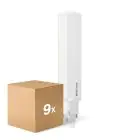 Multipack 9x Philips CorePro PL-C LED 8.9W 1100lm - 840 Kaltweiß | 2-Pins - Ersatz Für 26W
