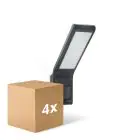 Multipack 4x Steinel Led-Scheinwerfer XLED Home Anthrazit 10.5W 550lm - 830 Warmweiß | IP44 - Bewegungssensor - Symmetrisch