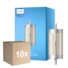 Multipack 10x Philips Corepro LED Lineair R7s 118mm 17.5W 2460lm - 830 Warmweiß | Dimmbar - Ersatz für 150W