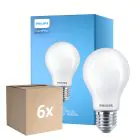 Multipack 6x Philips Corepro LED Glühbirne E27 Birne Matt 8.5W 1055lm - 840 Kaltweiß - Ersatz für 75W