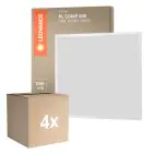 Multipack 4x Ledvance LED Panel Kompakt Aluminium Weiß 33W 3630lm - 830 Warmweiß | 60x60cm - UGR < 19