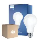 Multipack 4x Philips Classic LED Glühbirne E27 Birne Matt 17.5W 2452lm - 827 Extra Warmweiß | Ersatz für 150W