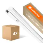 Multipack 4x Ledvance LED Deckenleuchte Linear Kompakt Schalter 8W 800lm - 840 Kaltweiß | 60cm