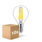 Multipack 10x Philips MASTER LED E14 Kugel Fadenlampe Klar 5.9W 806lm - 922-927 Dim To Warm | Höchste Farbwiedergabe - Dimmbar - Ersatz Für 60W