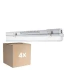 Multipack 4x Ledvance LED Feuchtigkeitsdicht Gehäuse MT Gen 3 IP65 | Geeignet für 1x120cm LED Röhre