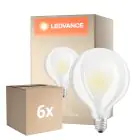 Multipack 6x Ledvance Classic LED E27 Globe Fadenlampe Matt 11W 1521lm - 827 Extra Warmweiß | Ersatz für 100W