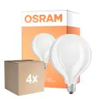 Multipack 4x Osram Classic LED E27 Globe Fadenlampe Matt 17W 2452lm - 840 Kaltweiß | Ersatz Für 150W