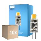 Multipack 10x Philips LED Capsule CorePro G4 Klar 1W 100lm - 827 Extra Warmweiß | Ersatz Für 10W 