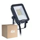Multipack 4x Philips LED-Scheinwerfer Ledinaire BVP167 10W 1200lm 110D - 830-840-865 CCT | IP65 - Symmetrisch