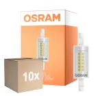 Multipack 10x Osram Slim Line LED R7s 78mm 6W 806lm - 827 Extra Warmweiß | Ersatz für 60W