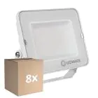 Multipack 8x Ledvance LED-Scheinwerfer Kompakt Weiß 50W 5000lm 100D - 840 Kaltweiß | IP65 - Symmetrisch 
