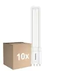Multipack 10x Philips CorePro PL-L LED Glühbirne HF 8W - 840 Kaltweiß | 4-Pins - Ersatz Für 18W