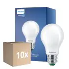 Multipack 10x Philips MASTER LED Glühbirne Ultra Efficient E27 Birne Matt 2.3W 485lm - 827 Extra Warmweiß | Ersatz für 40W