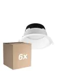 Multipack 6x Noxion LED Downlight Hera Tief Einbau Weiß 21W 2400lm 100D - 827-830-840 CCT | 226mm - Ausschnitt 200mm