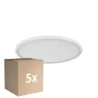 Multipack 5x D'Lite Deckenleuchte Luma Weiß 22W 2000lm - 827 Extra Warmweiß | IP44 - 42cm