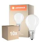Multipack 10x Ledvance Classic LED E14 Kugel Fadenlampe 5.9W 806lm - 827 Extra Warmweiß | Dimmbar - Ersatz Für 60W