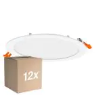 Multipack 12x Osram LED-Downlight Recess Slim Weiß 22W 2000lm 110D - 830 Warmweiß | Ausschnitt 200mm - IP20