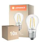 Multipack 10x Ledvance Classic LED E27 Birne Fadenlampe Klar 1W 136lm - 827 Extra Warmweiß | Ersatz Für 15W
