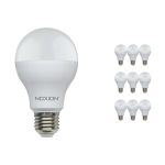 Multipack 10x Noxion Lucent Classic LED E27 Poire Dépolie 13W 1521lm - 830 Blanc Chaud | Équivalent 100W