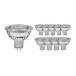 Multipack 10x Noxion Spot LED GU5.3 MR16 7.5W 621lm 60D - 840 Blanc Froid | Dimmable - Équivalent 50W