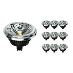 Multipack 10x Noxion Lucent Spot LED GU10 AR111 12W 600lm 40D - 927 Blanc Très Chaud | Meilleur rendu des couleurs - Dimmable - Équivalent 50W