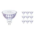 Multipack 10x Philips Master Value LED Spot GU5.3 MR16 7.5W 660lm 36D - 940 Blanc Froid | Meilleur rendu des couleurs - Dimmable - Équivalent 50W