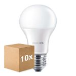 Multipack 10x Philips Corepro LED Ampoule E27 Poire Dépolie 13W 1521lm - 840 Blanc Froid | Équivalent 100W