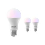 Multipack 3x Calex Smart Tuya Wifi E27 Poire 8.5W 806lm - 822-840 Variable Blanc | RGBW - Dimmable - Équivalent 60W