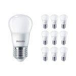 Multipack 10x Philips Corepro LED Lustre E27 Boule Dépolie 2.8W 250lm - 827 Blanc Très Chaud | Équivalent 25W
