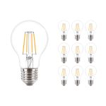 Multipack 10x Philips Corepro LED Ampoule E27 Poire Claire 4.3W 470lm - 827 Blanc Très Chaud | Équivalent 40W