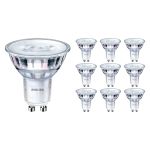 Multipack 10x Philips Corepro LED Spot GU10 PAR16 4.9W 460lm 36D - 830 Blanc Chaud | Équivalent 65W