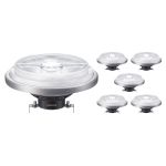 Multipack 6x Philips MASTER LED Spot G53 AR111 10.8W 620lm 24D - 930 Blanc Chaud | Meilleur rendu des couleurs - Dimmable - Équivalent 50W