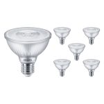 Multipack 6x Philips Master Value LED ampoule Réflecteur E27 PAR30 9.5W 820lm 25D - 940 Blanc Froid | Meilleur rendu des couleurs - Dimmable - Équivalent 75W