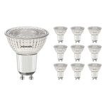 Multipack 10x Noxion PerfectColor Spot LED GU10 PAR16 4W 345lm 60D - 930 Blanc Chaud | Meilleur rendu des couleurs - Dimmable - Équivalent 50W