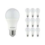 Multipack 10x Noxion Lucent Classic LED E27 Poire Dépolie 9.5W 1055lm - 827 Blanc Très Chaud | Équivalent 75W