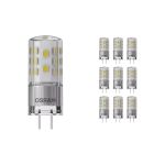 Multipack 10x Osram Parathom LED Pin GY6.35 3.8W 470lm - 827 Blanc Très Chaud | Dimmable - Équivalent 40W