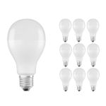Multipack 10x Ledvance Classic LED E27 Poire Dépolie 19W 2452lm - 827 Blanc Très Chaud | Équivalent 150W