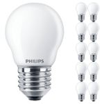 Multipack 10x Philips Master Value LED Lustre E27 Boule Dépolie 3.4W 470lm - 927 Blanc Très Chaud | Meilleur rendu des couleurs - Dimmable - Équivalent 40W