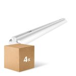 Multipack 4x Noxion Réglette Click Réflecteur V2 LED T8 | Convient pour 2x 150cm Tube LED