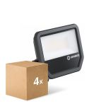 Multipack 4x Ledvance Projecteur LED Aluminium Noir 41W/27W 4000lm/6000lm 100D - 840 Blanc Froid | IP66 - Symétrique