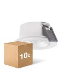 Multipack 10x Ledvance Spot LED Air Adjust Aluminium Blanc 4W 320lm 36D - 930 Blanc Chaud | Diamètre 68mm - IP23 - Meilleur rendu des couleurs - Dimmable