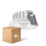 Multipack 4x Ledvance Spot LED Air Fix Aluminium Blanc 6W 570lm 36D - 940 Blanc Froid | Diamètre 68mm - IP65 - Meilleur rendu des couleurs - Dimmable